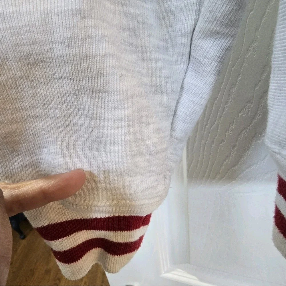 Champion Indiana Hoosiers Uni M crewneck Pullover Sweatshirt Reverse Weave - Picture 6 of 13